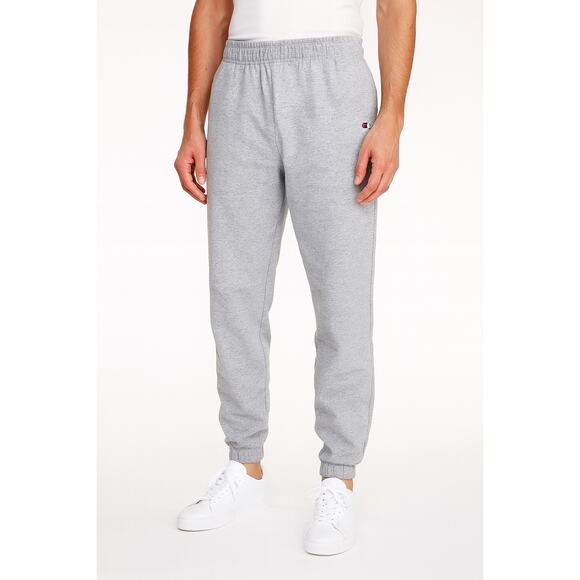 Champion Men’s Powerblend Fleece Jogger Sweatpants Gray 2XL Logo Athletic - Picture 1 of 9
